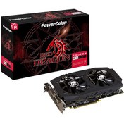 تصویر کارت گرافیک پاورکالر مدل RED Dragon RX 580 PowerCollar graphics card model RED Dragon RX 580