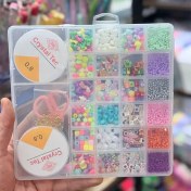 تصویر پک ساخت دستبند و گردنبند همراه با قیچی به همراه قفل 