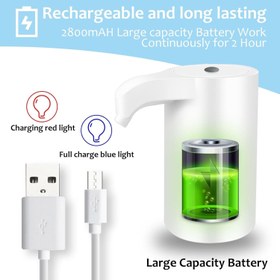 تصویر پمپ آب شارژی سفید 