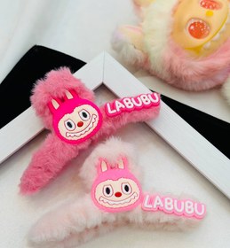 تصویر کلیمس مو پولیشی لبوبو کد ۲۳۳۷ - زرد Labubu hair clip
