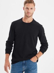 تصویر ژاکت بافتنی یقه گرد برند trendyol Knitted Crew Neck Sweater