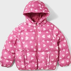 تصویر کاپشن ساده با طرح قلب برای کودکان برند june Kids Heart Printed Basic Jacket