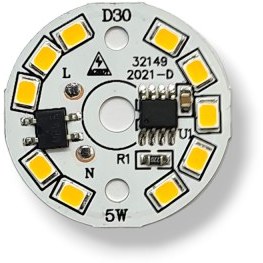 تصویر ماژول 220 ولت 5 وات آفتابی قطر 30 میلیمتر 