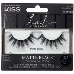 تصویر مجموعه مژه 3D فیک مینک - مشکی مات برند kiss 3D Faux Mink Collection Lash Matte Black