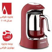 تصویر قهوه ساز قهوه کولیک کرکماز (400 وات ا KORKMAZ Kahvekolik Red Automatic Caffee Machine KORKMAZ Kahvekolik Red Automatic Caffee Machine
