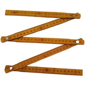 تصویر خط کش چوبی تاشو عصایی ALP یک متری ( گازوئیل سنج باک ) 