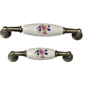 تصویر دستگیره کابینت کد106سرامیکی - سایز 96 یراق آنلاین رحیمی