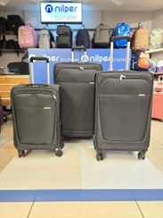 تصویر چمدان نیلپر توریستر مدل آوان سایز بزرگ NTLSL111 طوسی77 سانتی متر Nilpertourister