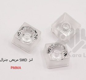 تصویر لنز اس ام دی مربعی 24*24 میلیمتر برای تمامی SMD ها ، 10 درجه smd lenses