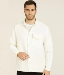 تصویر پیراهن زمستانه سفید 