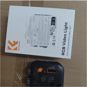 تصویر نورRGB کوچک رنگ سفید K&F 6W RGB -KF34 