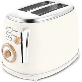 تصویر توستر نان کاراجا مدل Retro Wood کرم 