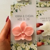 تصویر گیفت کارت شمع گل ارکیده 