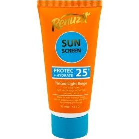 تصویر کرم ضد آفتاب رینوزیت رنگی NA25 Renuzit sunscreen Tinted NA25 cream 50 ml