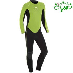 تصویر (وتسوت) لباس غواصی و ورزش های آبی ۲ میل TRIBORD بچگانه تمام تنه - ۶ تا ۷ سال Neoprene wetsuit