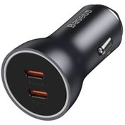 تصویر شارژر فندکی 60 وات بیسوس مدل Dual USB-C CGJM000213 