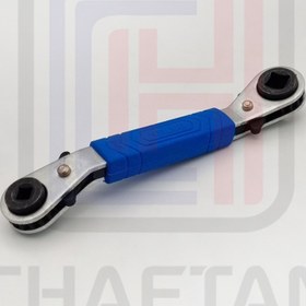 تصویر آچار جقجقه ای (ضامن دار- دورانی) مدل VRT-201 برند Value Ratchet spanner to valves - VRT-201 Value