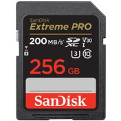 تصویر کارت حافظه SDXC سن دیسک مدل Extreme PRO ظرفیت 256 گیگابایت – 200MB/s SanDisk 256GB Extreme PRO SDXC UHS-I Memory Card