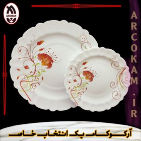 تصویر سرویس غذاخوری 25 پارچه آرکوپال (۶ نفره) صبا قرمز iropal 25 Pcs