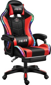 تصویر صندلی گیمینگ Gaming Chair LED Light Racing Chair Office-ارسال 20 روز کاری 