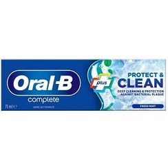 تصویر خمیردندان اورال بی، سری Complete، مدل Protect & Clean، حجم 75 میلی‌لیتر Oral B Complete Protect & Clean Toothpaste 75ml