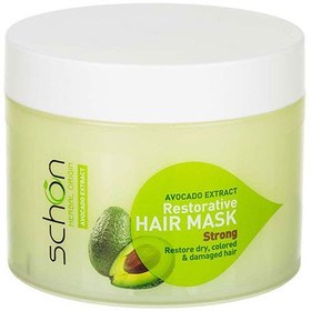 تصویر ماسک مو کاسه ای آووکادو شون|schon avocado hair mask 