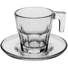 تصویر ست فنجان و نعلبکی پاشاباغچه مدل 95753-بسته 6 عددی Pasabahce 95753 Cup and Saucer Set Pack Of 6