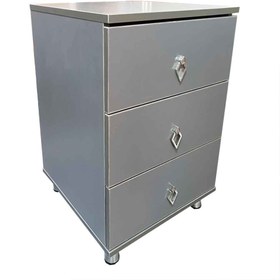 تصویر فایل سه کشو طوسی 