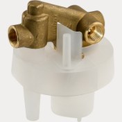 تصویر شیر مرکزی (مخلوط) دوش توکار شیرآلات بهداشتی قهرمان (قابل استفاده برای مدل فلت و مدل پارسه) 