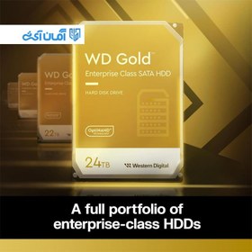 تصویر هارد وسترن دیجیتال اینترنال گلد 18 ترابایت مدل WD181KRYZ Internal HDD WD181KRYZ 18TB