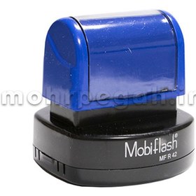 تصویر مهر چند رنگ لیزری دایره MobiFlash MFR42 