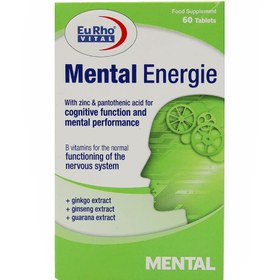 تصویر قرص منتال انرژی یوروویتال |۶۰ عدد|کمک به درمان بیماری‌های نورولوژیک ا Eurho Vital Mental Energie 60 Tabs Eurho Vital Mental Energie 60 Tabs