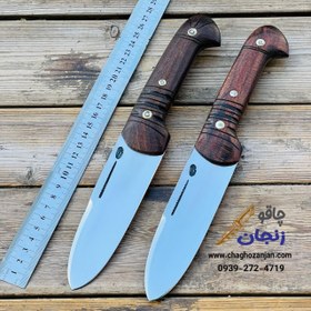 تصویر کارد سلاخی با تیغه فولاد فنر خوشدست زنجانی 