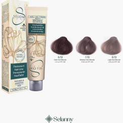 تصویر رنگ مو بدون آمونیاک سلوم سری خاکستری 