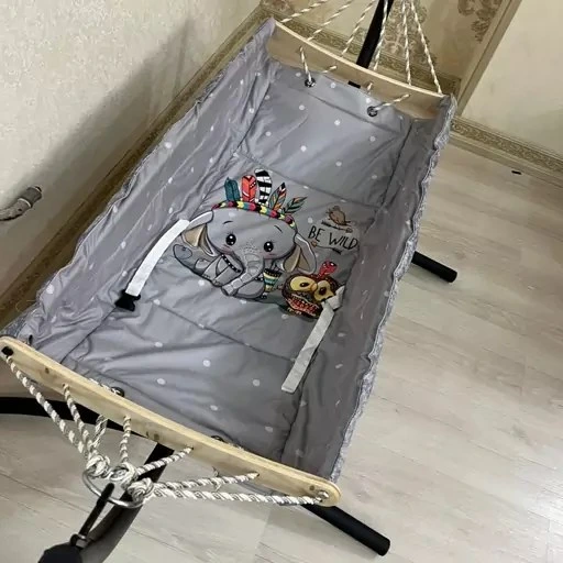 خرید و قیمت گهواره و تخت ننو سنتی بانوج ننوئی مخمل عروسکی ننو سنتی و ...