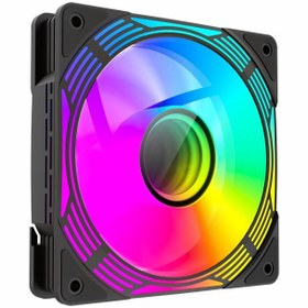 تصویر فن کیس گیم مکس GAMEMAX FN12A C8I Black 