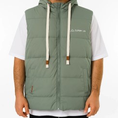 تصویر پافر مردانه رنگ سبز | پارچه سیلیکونی، ضد آب | گرم و شیک مناسب فصل 2025 