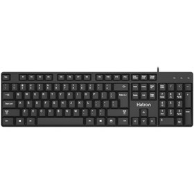 تصویر کیبورد باسیم هترون مدل HK201 Hatron HK201 Wired Keyboard