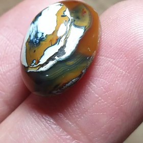 تصویر عقیق سلیمانی مصور زیبا خاص 