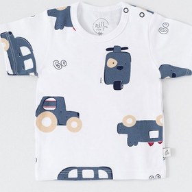 تصویر بلوز آستین كوتاه ماشین نیلی Nili Car Short Sleeve Tshirt