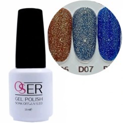 تصویر لاک ژل ناخن اسر (oser) مدل دیسکو کد D07 OSER LAK