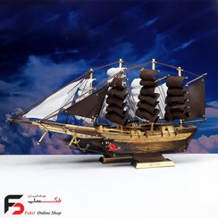 تصویر کشتی دکوری چوبی نیکان 