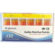 تصویر گوتا پرکا 20- 2 درصد آکام Gutta Percha Points AKMM 