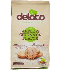 تصویر کوکی حاوی جو دوسر با سیب خشک و طعم دارچین 150 گرمی دلاتو 