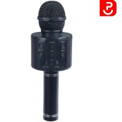 تصویر میکروفون اسپیکر بلوتوثی ، رم خور و کابلی GODFREY مدل 5W GODFREY Bluetooth microphone model 5W