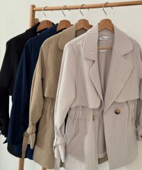 تصویر مانتو پاییزه کمر کش 