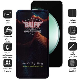 تصویر محافظ صفحه نمایش بوف مدل 5D مناسب برای گوشی موبایل سامسونگ Galaxy S23 FE Buff 5D Samsung S23FE