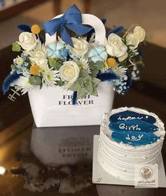 تصویر گل و کیک روز مرد1191 | کد: ZNB-P51 