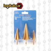 تصویر مته کاجی مخروطی مستقیم مجموعه 3 عددی JXL 