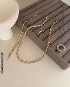 تصویر ست گردنبند دستبند وانگشتر طرح ایکس 